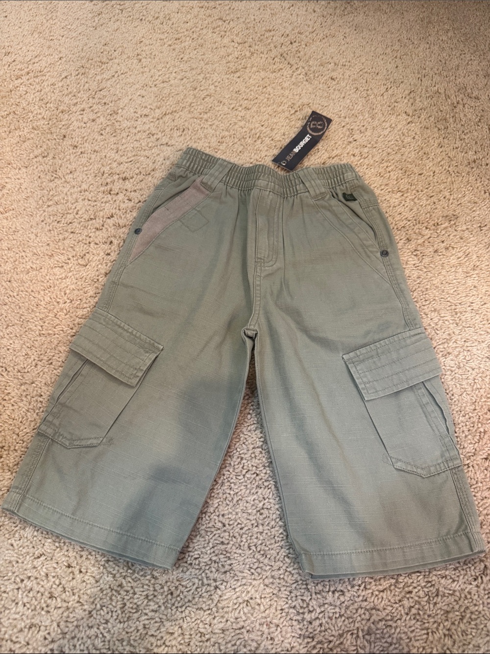 NWT Jean Bourget Boys Cargo Shorts